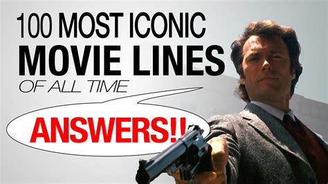 The 100 Most Iconic Movie Lines of All Time - ANSWER KEY | Film, Libri