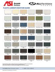 Plastic Laminate Toilet Partition Color Chart | All Partitions