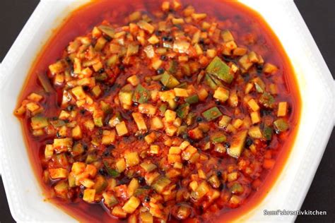 Raw Green Mango Pickle – Sumi's KreativKitchen