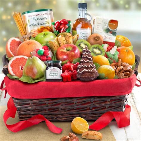 Christmas Morning Family Brunch Fruit Basket - AA5010X - A Gift Inside