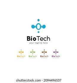 Biotechnology Vector Logo Design Template Illustration Stock Vector ...