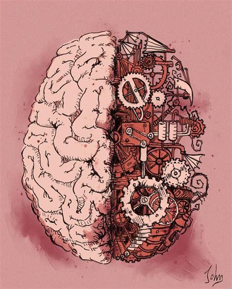 Steampunk Brain by BenJogan | Brain art, Brain illustration, Medical art