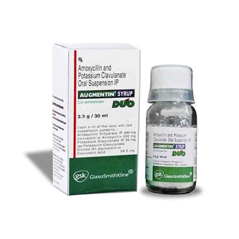 Buy Augmentin DDS Syrup - Broad-Spectrum Antibiotic for Diverse Bacterial Infections | MedsBase