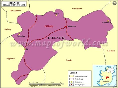 Offaly Map | Map of Offaly County, Ireland