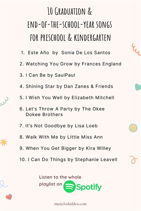 10 Graduation, Spring Program or End-of-the-School-Year Songs for ...