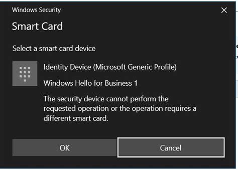 Windows 10 Smart Card Error