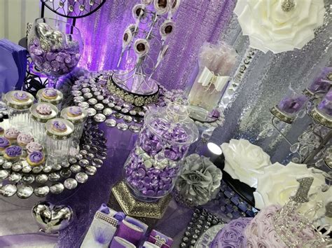 Shades of Purple Cake & Candy Table | Purple cakes, Shades of purple, Candy table