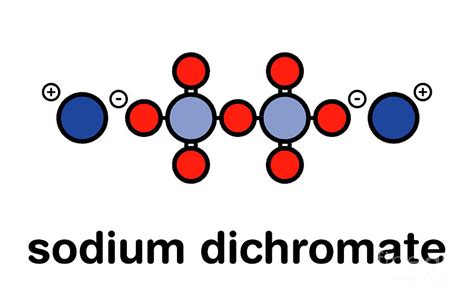 Sodium Dichromate Chemical Structure Photograph by Molekuul/science Photo Library - Fine Art America