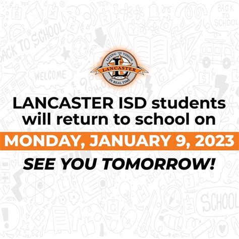 Lancaster ISD to Resume School After Winter Break | Lancaster ...