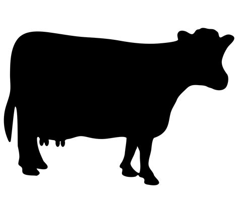 Cow Silhouette Clipart Free Stock Photo - Public Domain Pictures