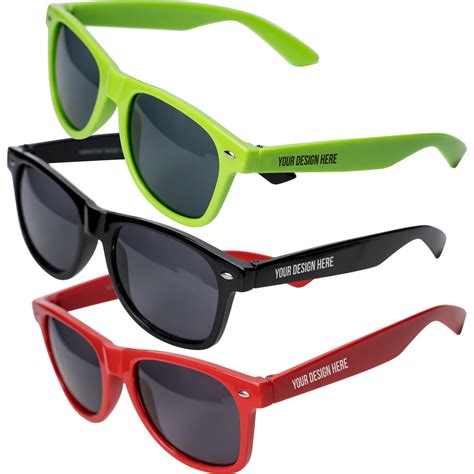 Promotional Glossy Sunglasses with Custom Logo for $1.30 Ea.