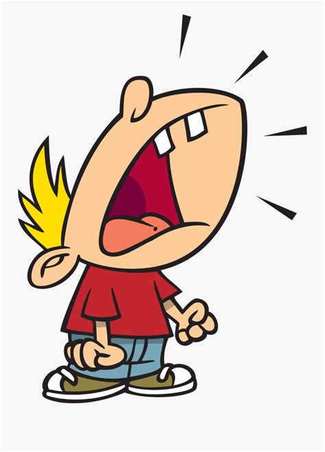 Boy Scream Cliparts - Temper Tantrum Cartoon , Free Transparent Clipart - ClipartKey