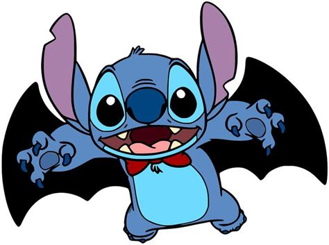 Clip art of Stitch dressed as a bat for Halloween #disney, #liloandstitch, #stitch, #halloween ...