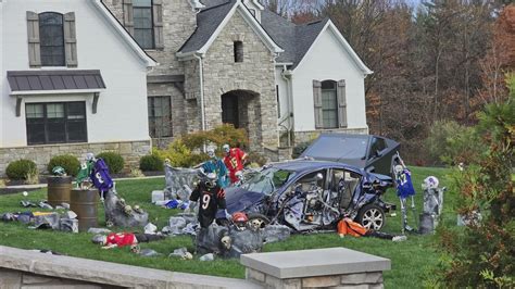 Myles Garrett creates 2024 Halloween display at Wadsworth home | khou.com