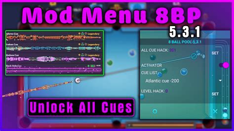 Mod Menu 8 Ball Pool 5.3.1 New Update Unlock All Cues - Share Mod Free - Download Android and ...