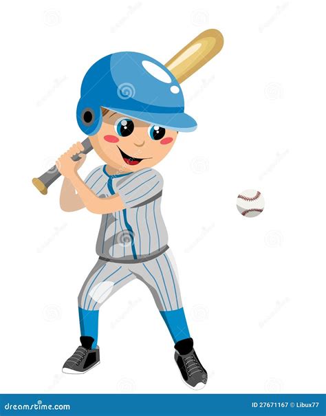 Baseball Boy stock vector. Image of childhood, cute, player - 27671167