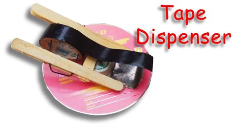 How to make tape dispenser at home easy steps - YouTube