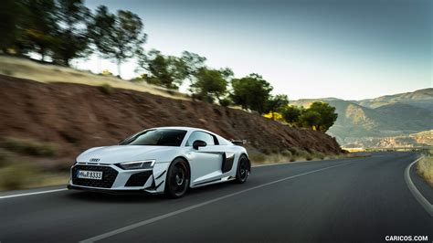 Audi R8 Coupe V10 GT RWD | 2023MY (Color: Suzuka Grey) | Front Three-Quarter