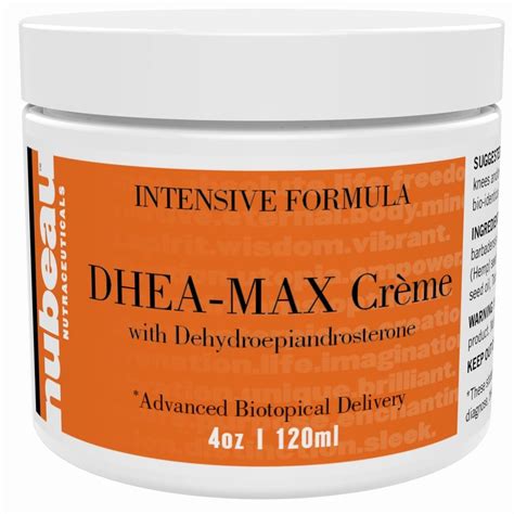 4 Jars DHEA MAX: Bioidentical DHEA Topical Supplement Cream ~360 Day Doses #nubeau | Dhea ...