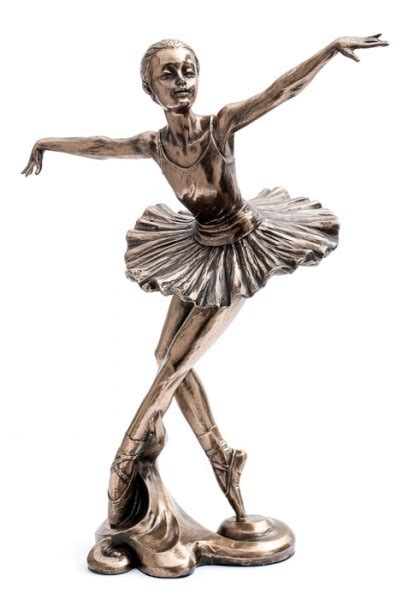 Bronze Effect Ballet Ballerina Dancer Tutu Figurine KDFIG-10