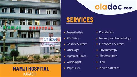 Mamji Hospital, Karachi | Doctors List, Fee, Contact Number | oladoc.com