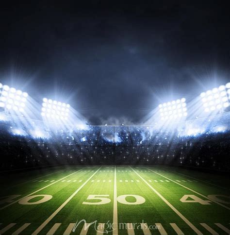 Football Field At Night Wallpaper