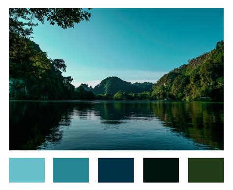 Color Inspiration- Cool Lake | Color inspiration, Color schemes, Color