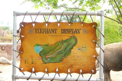 Elephant Habitat Map - ZooChat