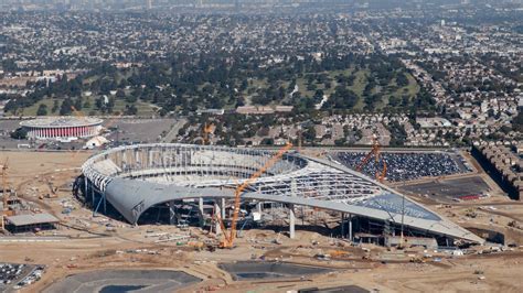 Rams still hoping for guests at SoFi Stadium opening party in September | KTLA