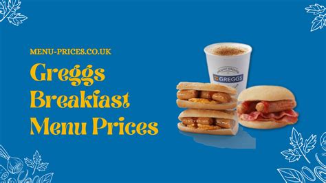 Greggs Breakfast Menu with Prices UK 2024