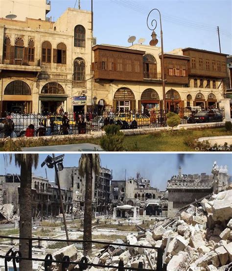 28 Before And After Photos That Show How War Devastated The Largest City In Syria | Viralscape