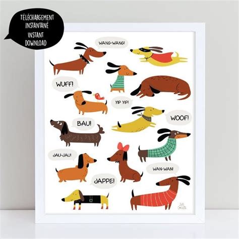 Dachshund, Dog, Dachshund Print, Dachshund Art, Dachshund Wall Art ...