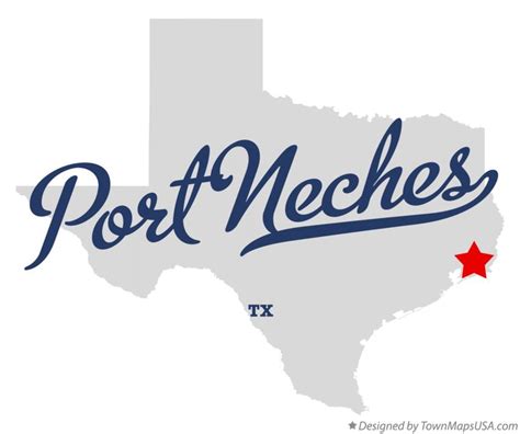 Map of Port Neches, TX, Texas