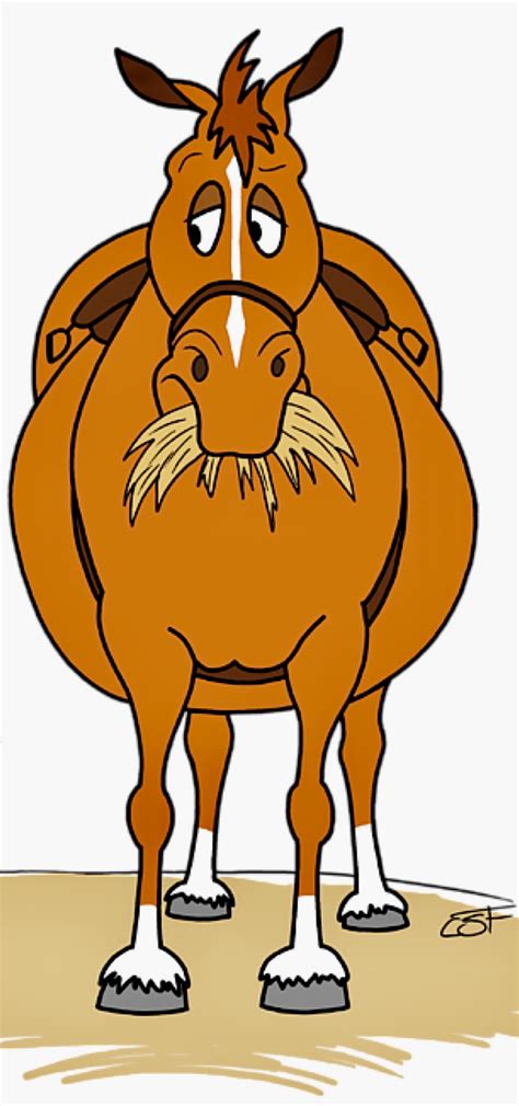 Funny Fat Cartoon Horse Clipart on GetDrawings.com