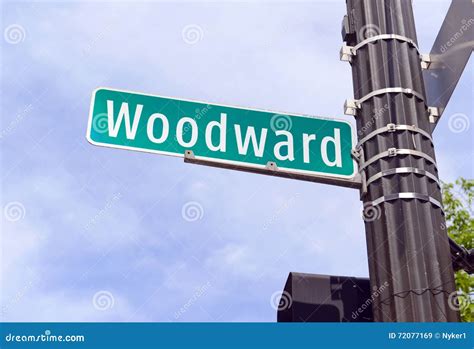 Woodward Avenue, Detroit Michigan Stock Image - Image of avenue ...