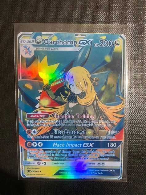 Garchomp Gx Charizard Gx Ex Vmax V Pokémon Card Orica - Etsy