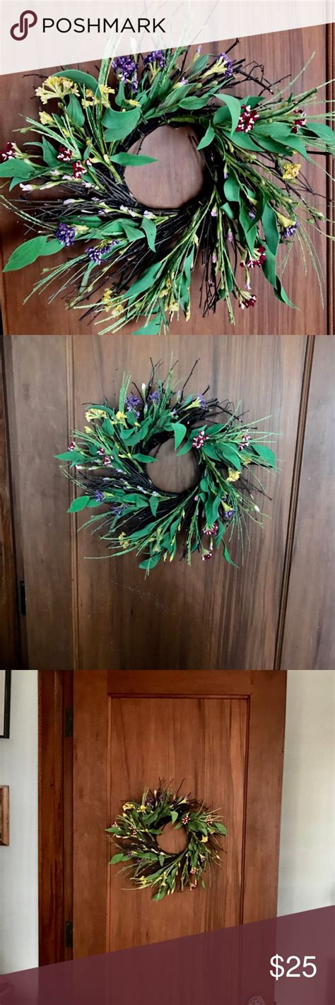 Hallmark wreath in 2020 | Wreaths, Fabric flowers, Door wreaths