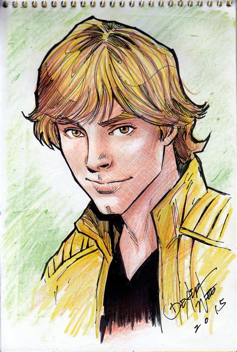 Luke Skywalker sketch 2 by dexterwee on DeviantArt