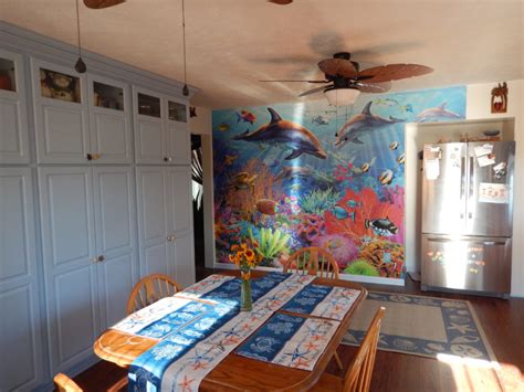 Undersea Mural Kitchen Makeover > Decorating with Wallpaper Wall Murals