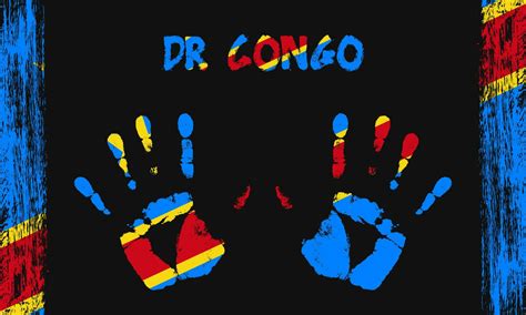 Vector flag of DR Congo with a palm 23813271 Vector Art at Vecteezy