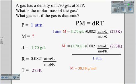 Ideal Gas Law Density.wmv - YouTube