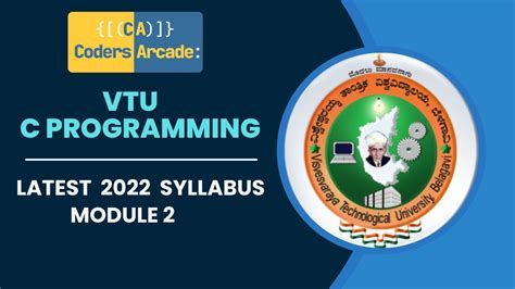 Latest VTU C Programming Module 2 || 2022 Scheme - YouTube