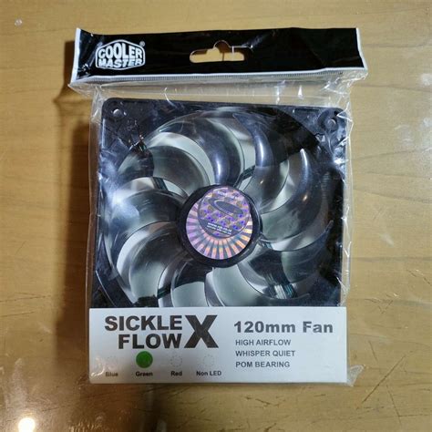 kipas casing cooler master sickle flow x hijau, thermaltake riing green ...