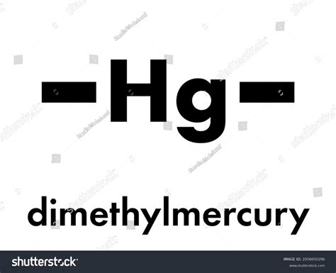 Dimethylmercury Organomercury Compound Chemical Structure Skeletal Stock Vector (Royalty Free ...