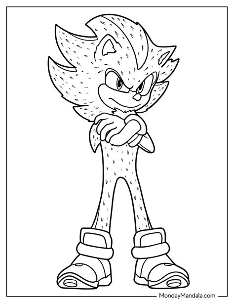 20 Super Sonic Coloring Pages (Free PDF Printables)