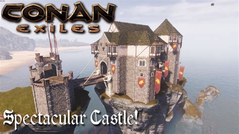 Conan Exiles - Spectacular coastal castle - YouTube