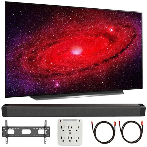 LG OLED77CXPUA 77" CX 4K Smart OLED TV with AI ThinQ (2020 Model) with Deco Gear Home Theater ...