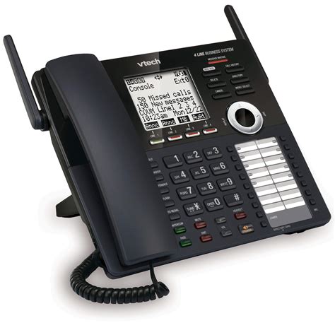 VTech AM18447 Main Console 4-Line Expandable Small Business Office Phone System with Answering ...