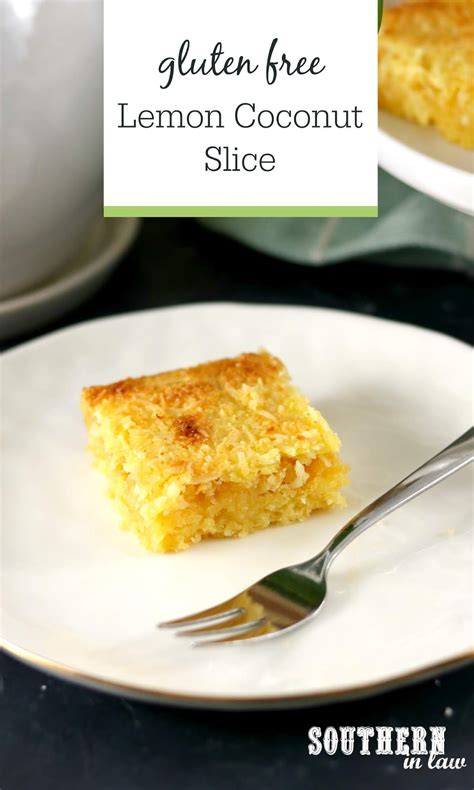 Southern In Law: Recipe: Easy Lemon Coconut Slice (Gluten Free!)