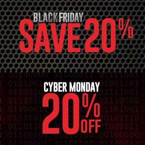 Black Friday & Cyber Monday Sales! 20% Off Everything!